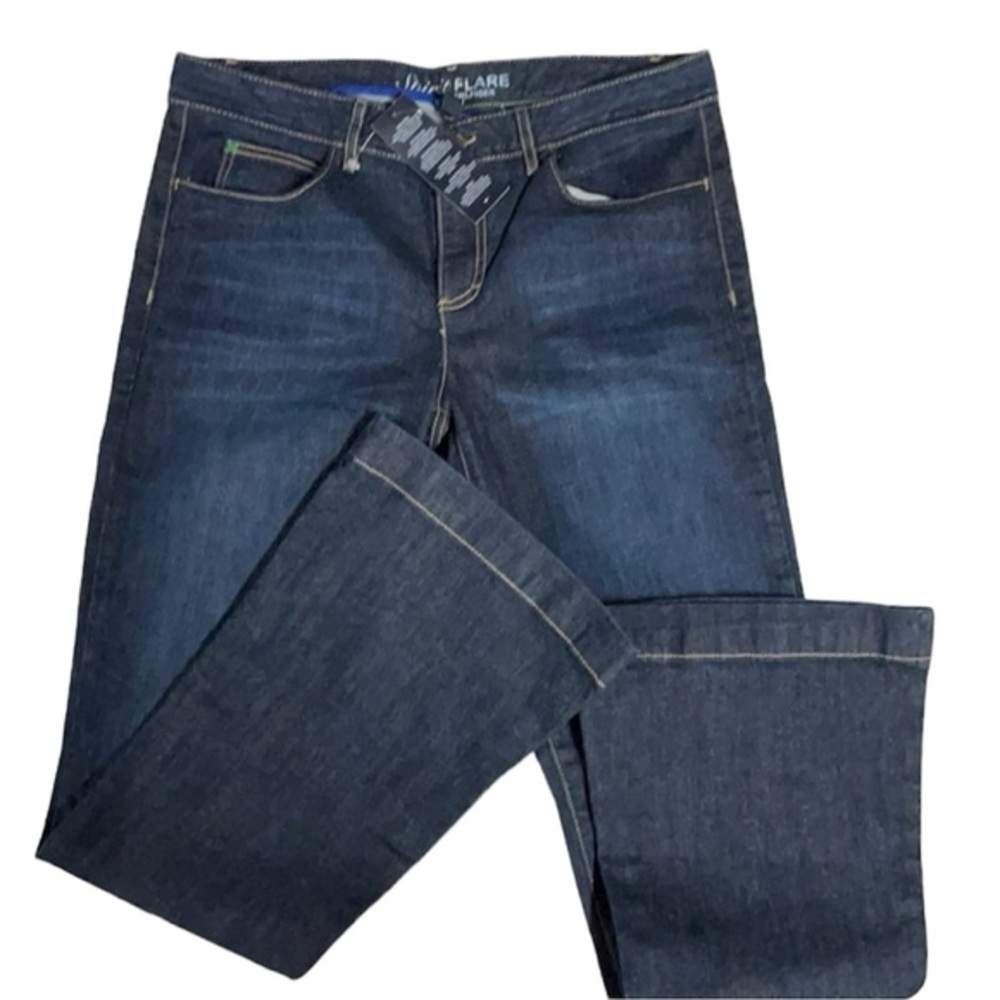 Tommy Hilfiger Super Flare New/w Tag Sz 12R Dark Flare 32” inseam Mid